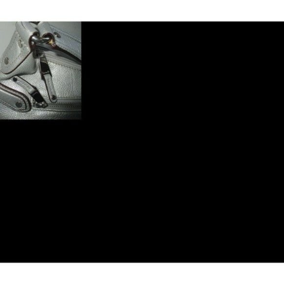 Tignanello Silver Pebbled Oversized Hobo Buttery Soft Leather Shoulder Bag - Picture 3 of 10